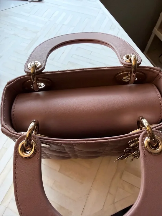 Mini Lady Dior Blush Cannage - Picture 8 of 9